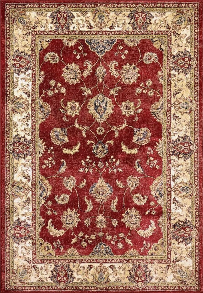 Dynamic Rugs Ancient Garden 57158 Red Ivory Traditional Machine-Made Rug
