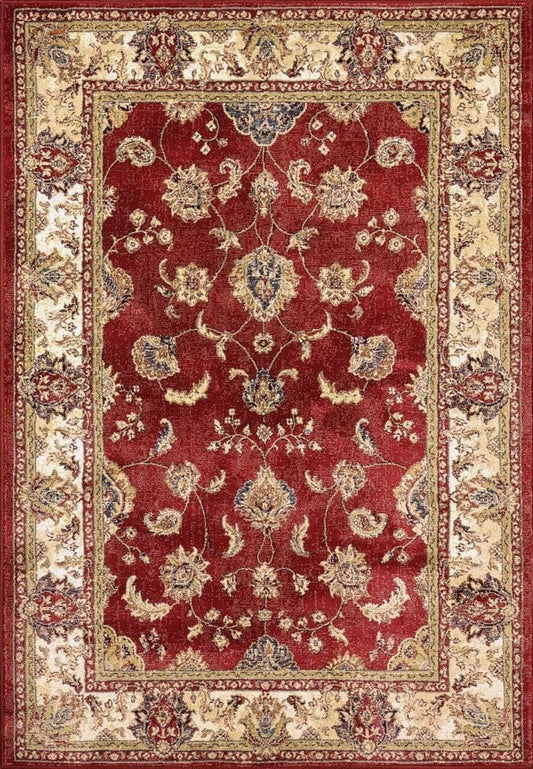 Dynamic Rugs Ancient Garden 57158 Red Ivory Traditional Machine-Made Rug