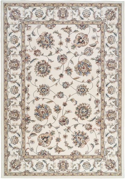Dynamic Rugs Ancient Garden 57365 Ivory Ivory Traditional Machine-Made Rug