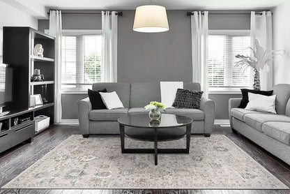 Dynamic Rugs Eclectic 6010 Cream Multi Transitional Machine-Made Rug