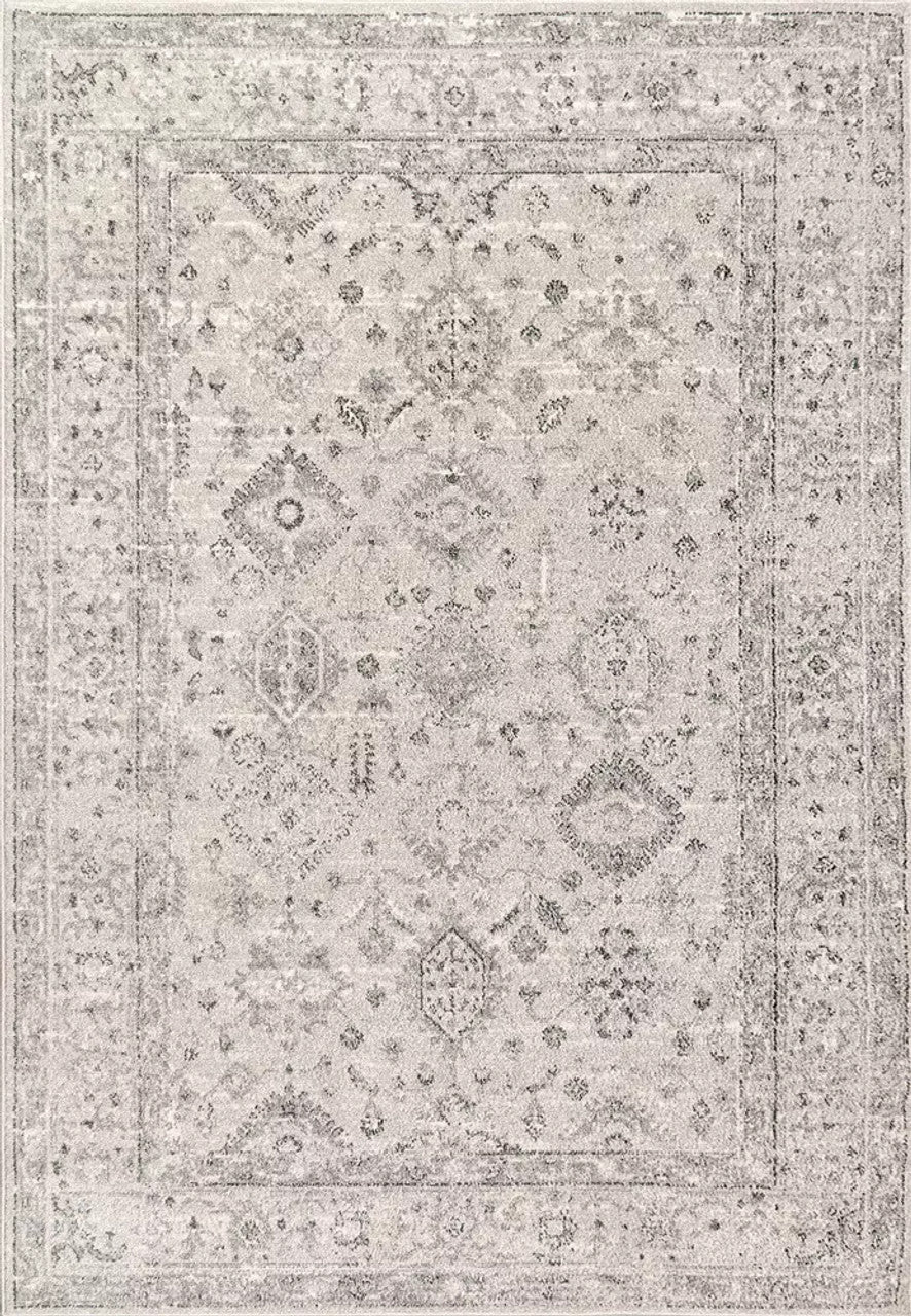 Dynamic Rugs Eclectic 6012 Cream Grey Transitional Machine-Made Rug