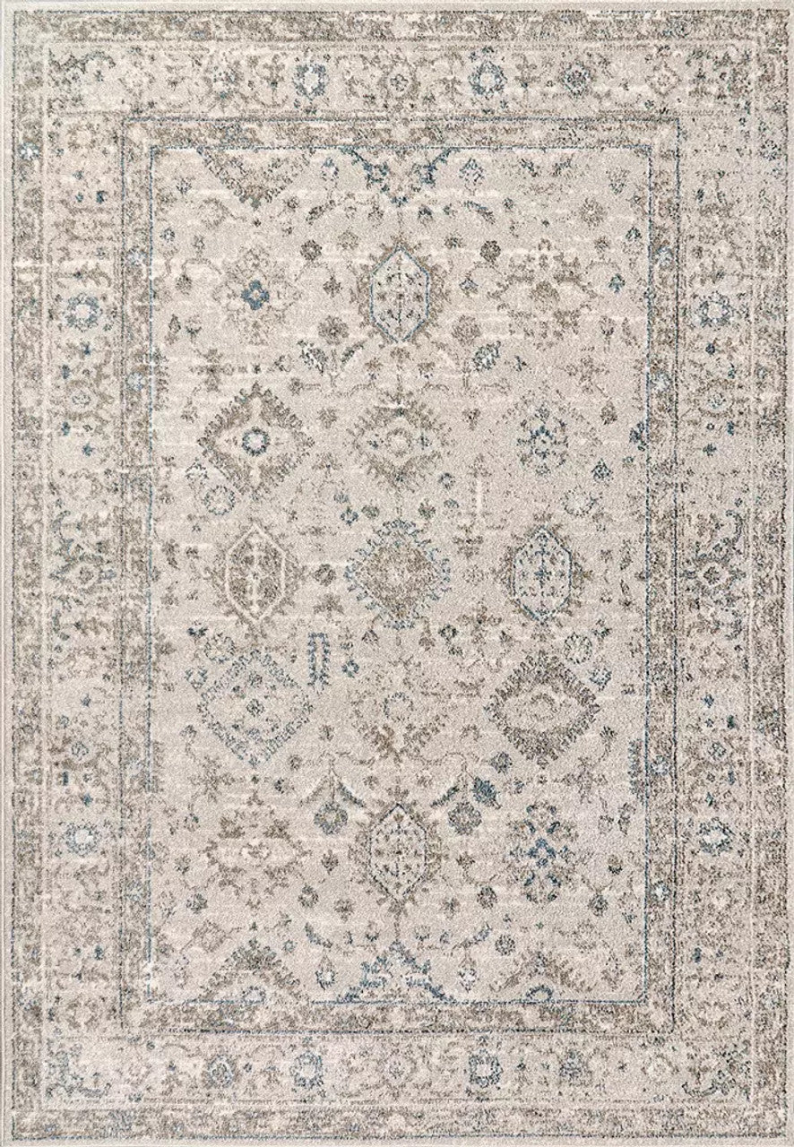 Dynamic Rugs Eclectic 6012 Cream Multi Transitional Machine-Made Rug