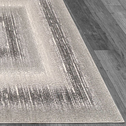 Dynamic Rugs Eclectic 6013 Cream Grey Modern Machine-Made Rug