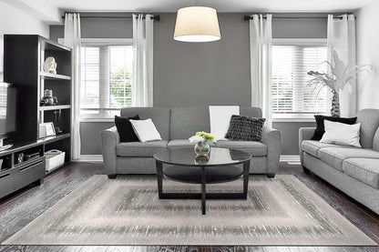 Dynamic Rugs Eclectic 6013 Cream Grey Modern Machine-Made Rug