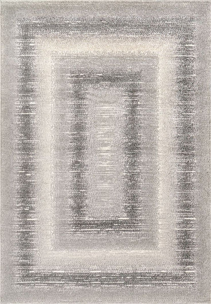 Dynamic Rugs Eclectic 6013 Cream Grey Modern Machine-Made Rug