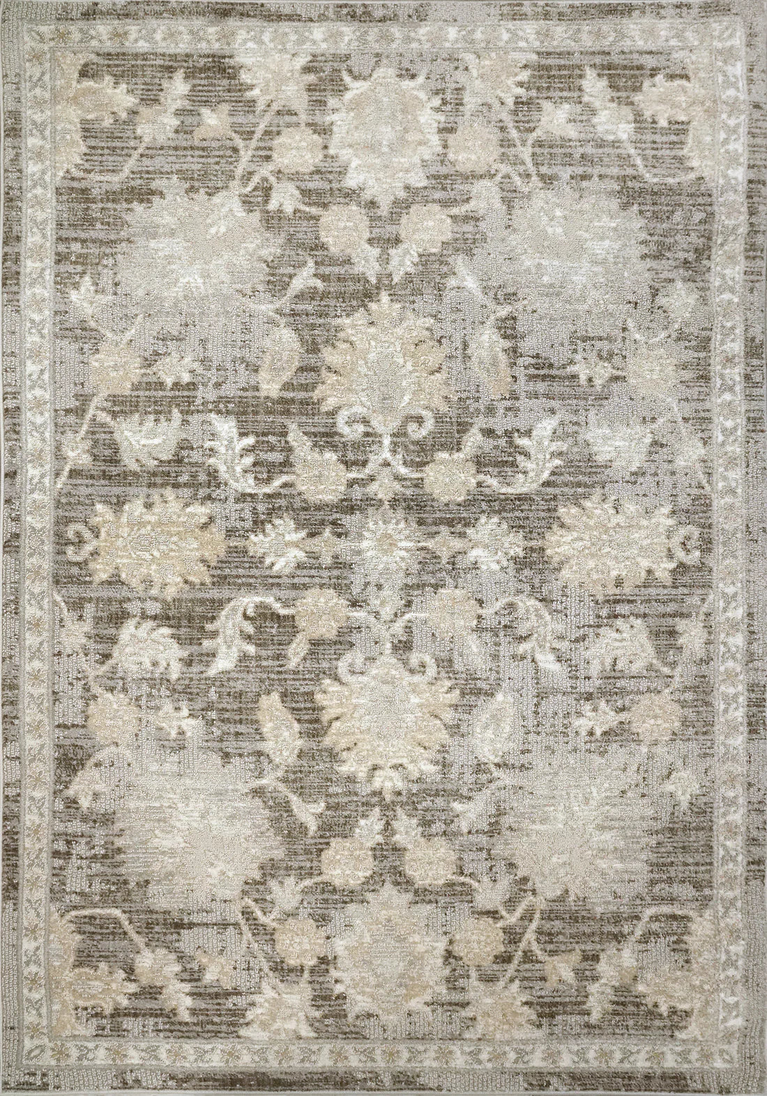 Dynamic Rugs Momentum 61794 Grey Taupe Ivory Traditional Machine-Made Rug