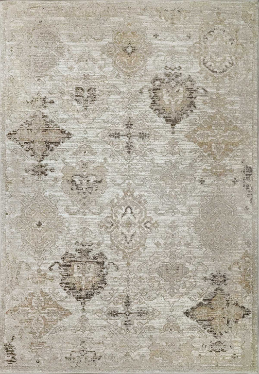 Dynamic Rugs Momentum 61795 Ivory Grey Taupe Transitional Machine-Made Rug
