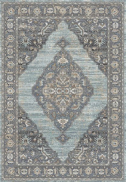 Dynamic Rugs Jazz 6792 Blue Beige  Traditional Machine-Made Rug