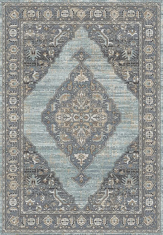 Dynamic Rugs Jazz 6792 Blue Beige  Traditional Machine-Made Rug