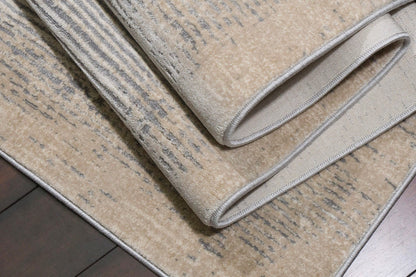 Dynamic Rugs Cosmo 6830 Grey Beige Modern Machine-Made Rug