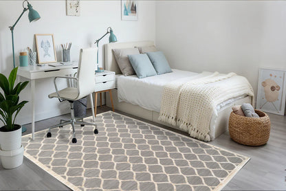 Dynamic Rugs Cosmo 6833 Grey Beige Modern Machine-Made Rug