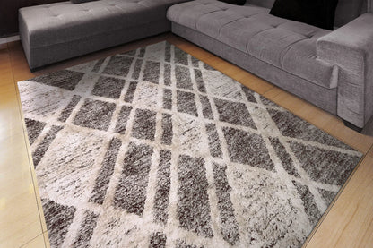 Dynamic Rugs Cruz 7004 Grey Ivory  Modern Machine-Made Rug