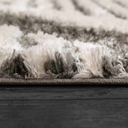 Dynamic Rugs Cruz 7006 Grey Ivory  Modern Machine-Made Rug