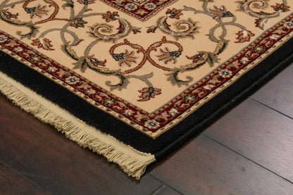 Dynamic Rugs Brilliant 7201 Black Traditional Machine-Made Rug