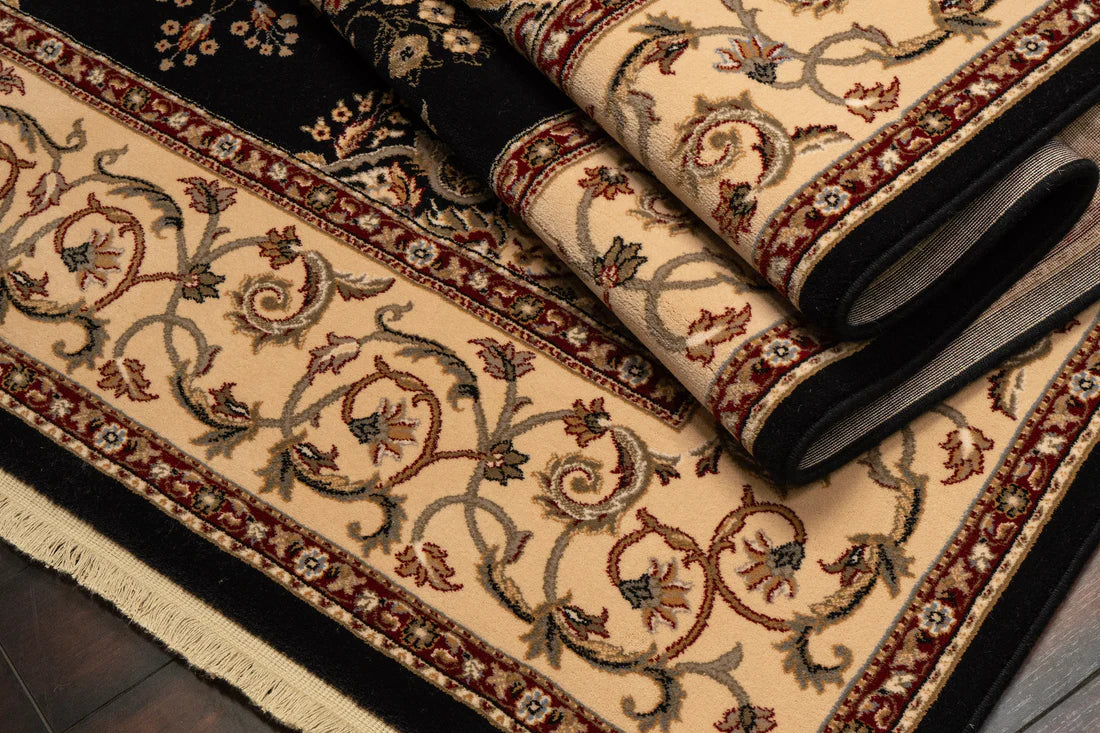 Dynamic Rugs Brilliant 7201 Black Traditional Machine-Made Rug