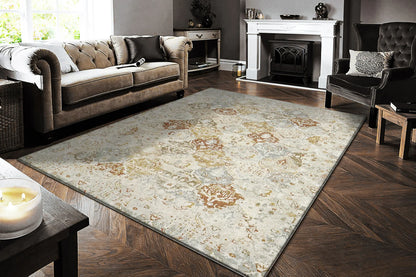 Dynamic Rugs Annalise 7602 Beige Multi Transitional Machine-Made Rug