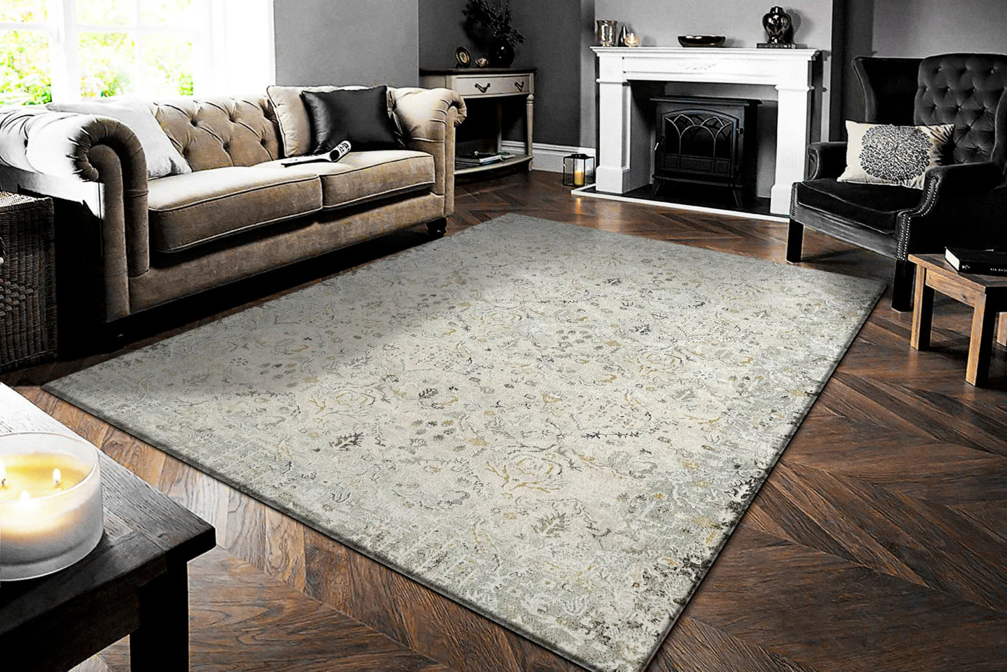 Dynamic Rugs Annalise 7602 Cream Multi Transitional Machine-Made Rug