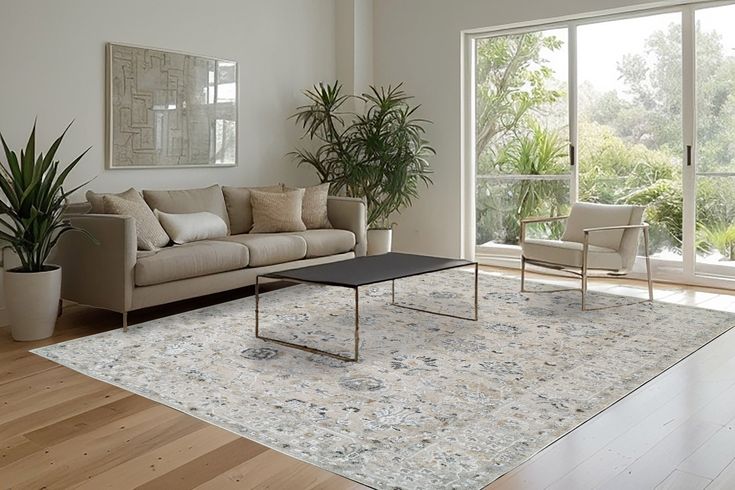 Dynamic Rugs Annalise 7604 Cream Beige Transitional Machine-Made Rug