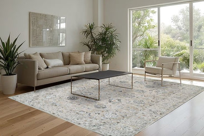 Dynamic Rugs Annalise 7604 Cream Beige Transitional Machine-Made Rug