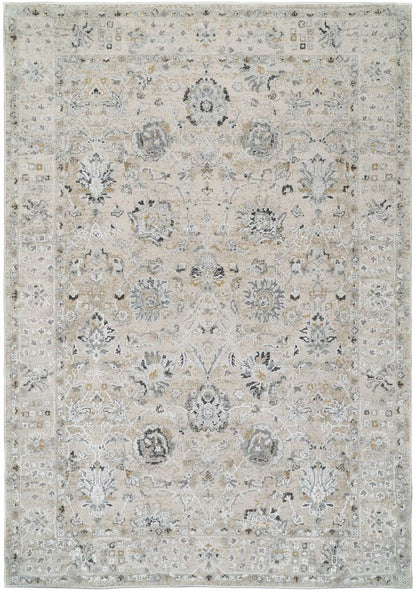 Dynamic Rugs Annalise 7604 Cream Beige Transitional Machine-Made Rug