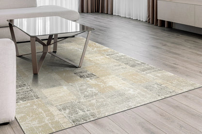 Dynamic Rugs Annalise 7610 Grey Beige Charcoal Modern Machine-Made Rug