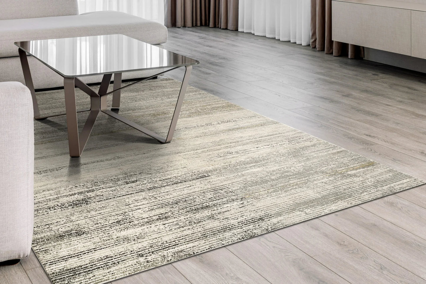 Dynamic Rugs Annalise 7611 Grey Beige Charcoal Modern Machine-Made Rug