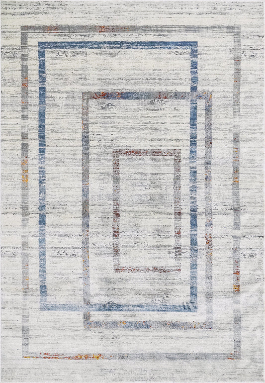 Dynamic Rugs Capella 7979 Grey Multi   Modern Machine-Made Rug