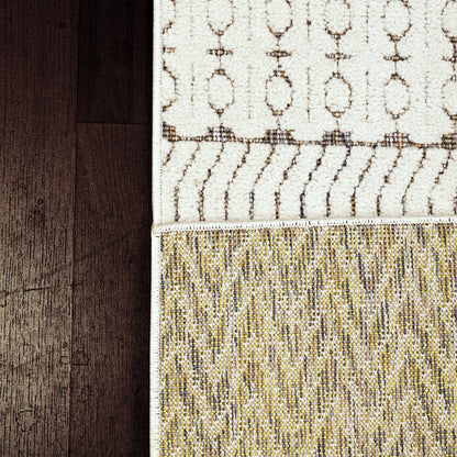 Dynamic Rugs Lotus 8140 Ivory Grey Contemporary Machine-Made Rug