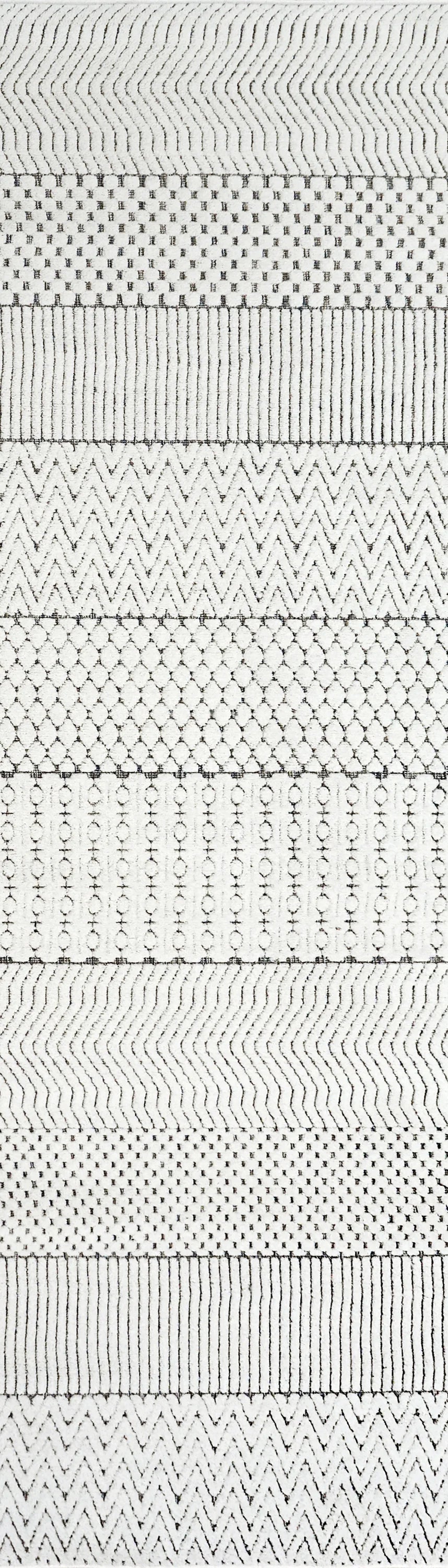 Dynamic Rugs Lotus 8140 Ivory Grey Contemporary Machine-Made Rug