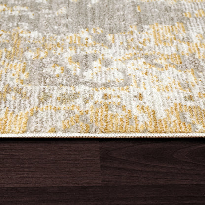 Dynamic Rugs Mood 8452 Yellow Traditional Machine-Made Rug