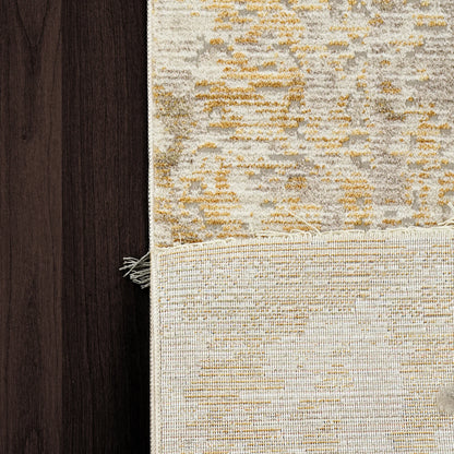 Dynamic Rugs Mood 8452 Yellow Traditional Machine-Made Rug