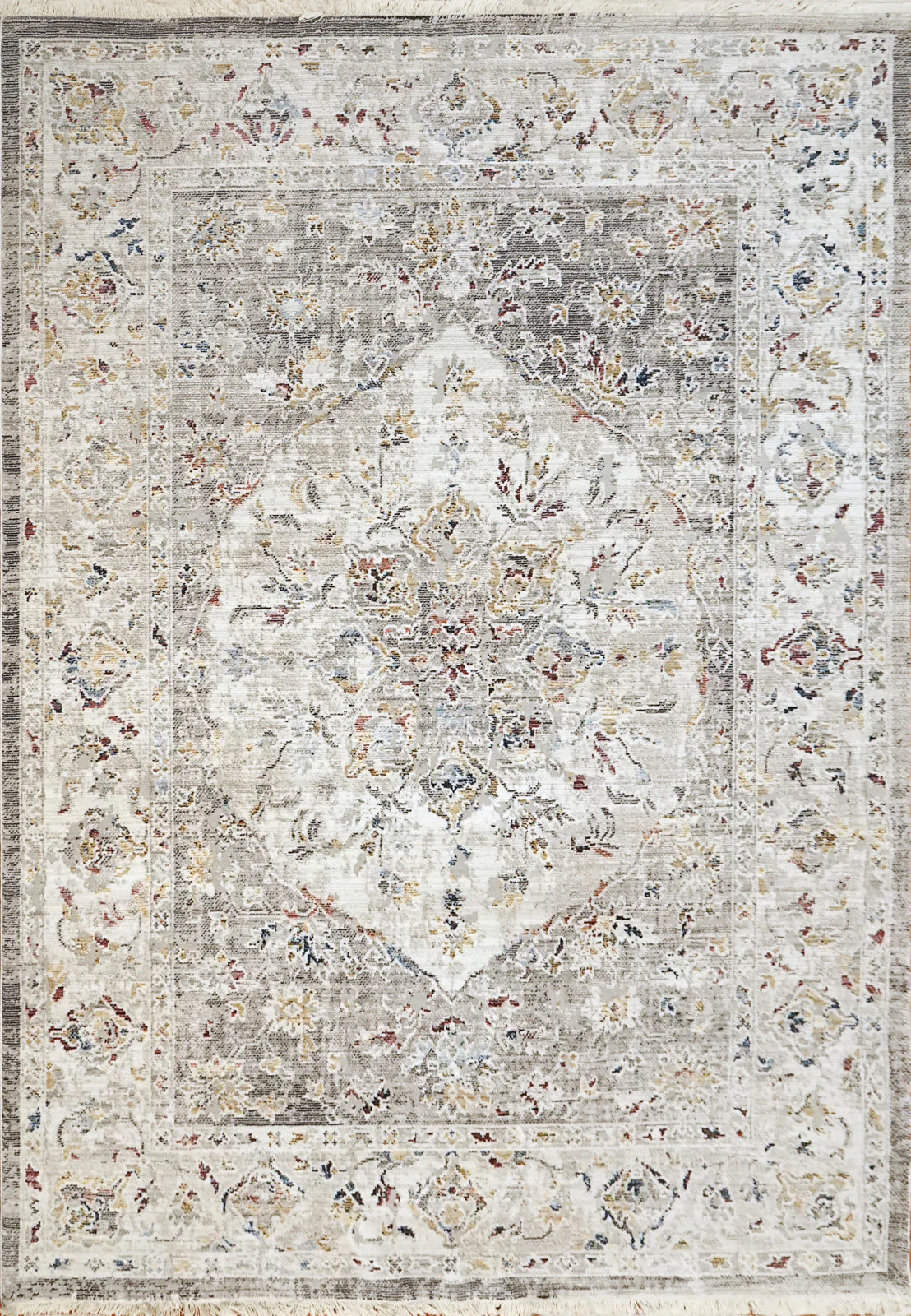 Dynamic Rugs Mood 8454 Grey Traditional Machine-Made Rug
