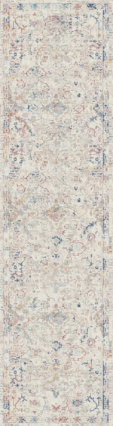 Dynamic Rugs Mood 8468 Light Grey Multi Traditional Machine-Made Rug