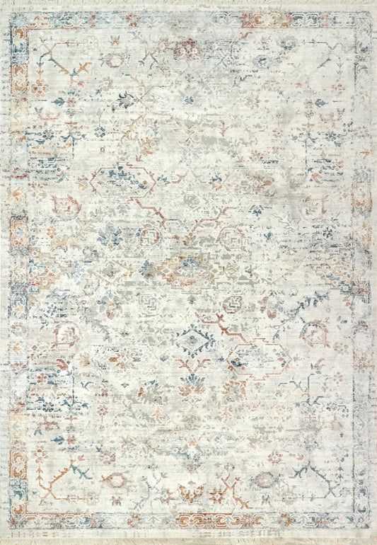 Dynamic Rugs Mood 8468 Light Grey Multi Traditional Machine-Made Rug