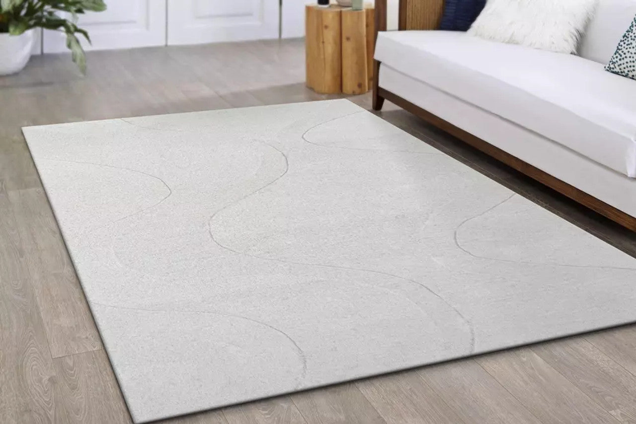 Dynamic Rugs Aria 8550 Ivory Modern Handmade Rug