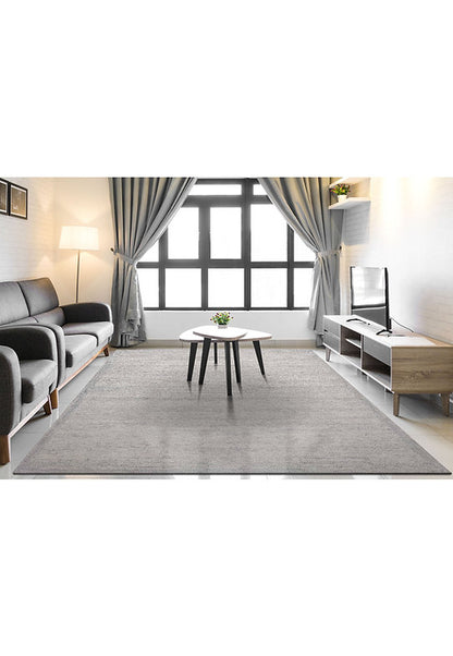 Dynamic Rugs Echo 8580 Silver Modern Handmade Rug