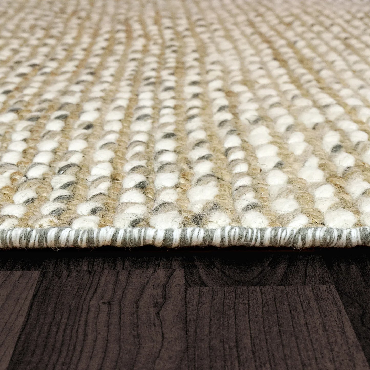 Dynamic Rugs Step 8640 Beige Grey Taupe Contemporary Handmade Rug