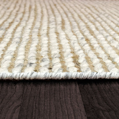 Dynamic Rugs Step 8640 Beige Light Grey Contemporary Handmade Rug