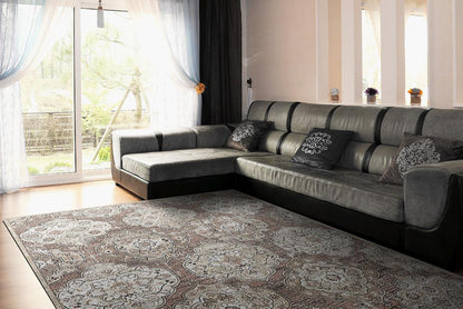 Dynamic Rugs Jazz 6793 Rose Blush Beige Ivory  Transitional Machine-Made Rug