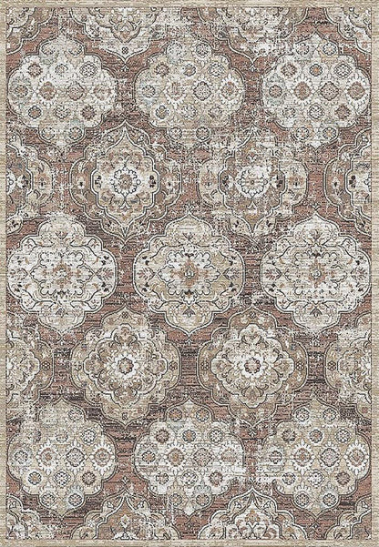 Dynamic Rugs Jazz 6793 Rose Blush Beige Ivory  Transitional Machine-Made Rug