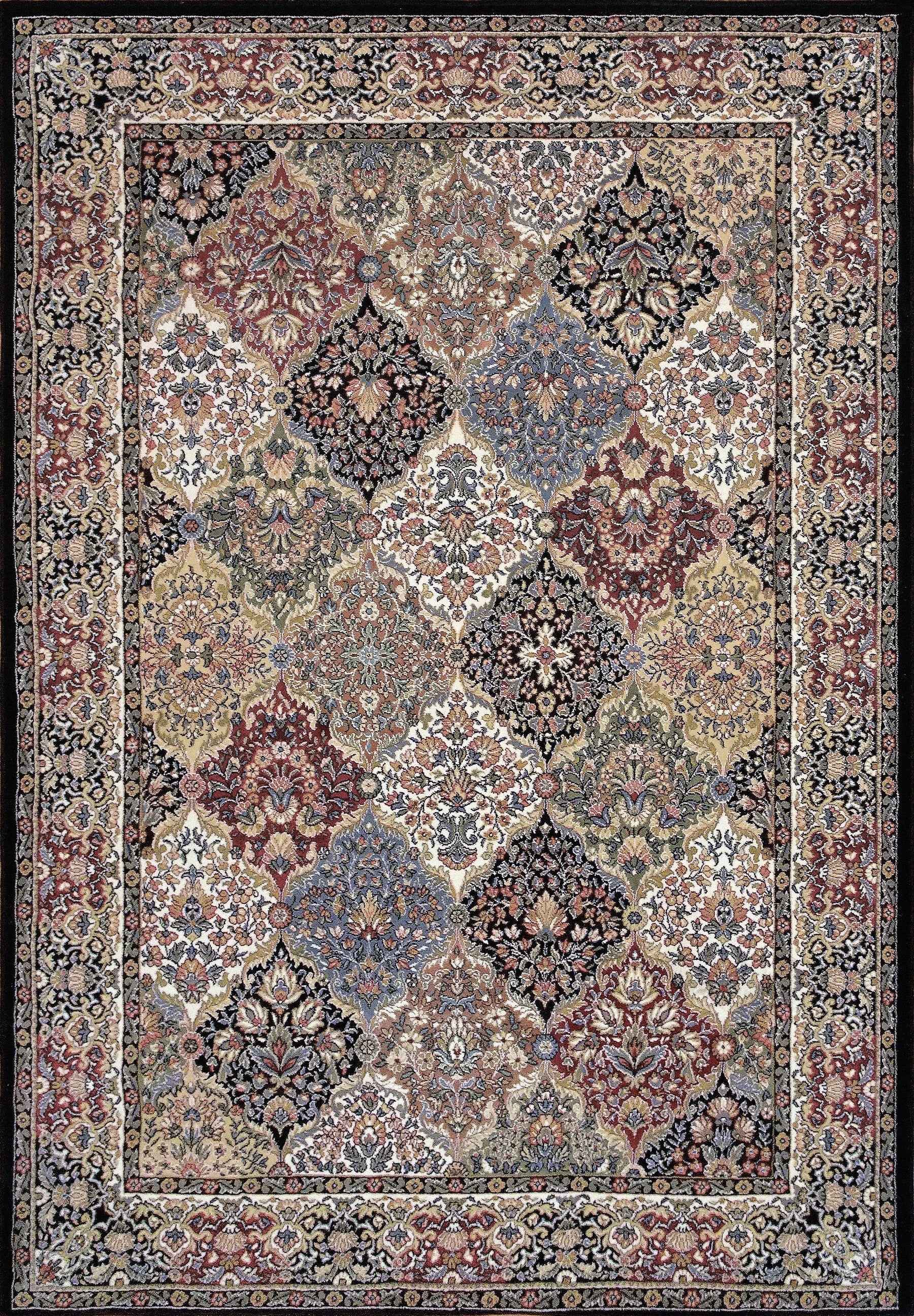 Dynamic Rugs Ancient Garden 57008 Multi Traditional Machine-Made Rug ...