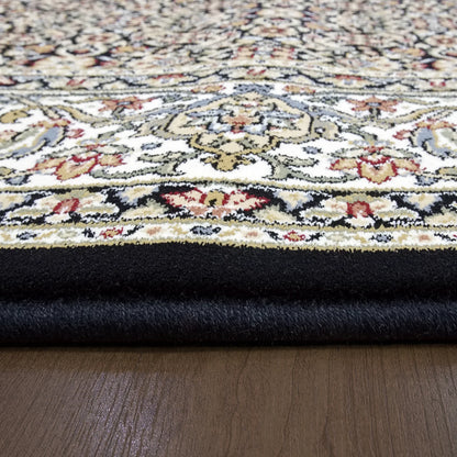 Dynamic Rugs Ancient Garden 57011 Black Ivory Traditional Machine-Made Rug