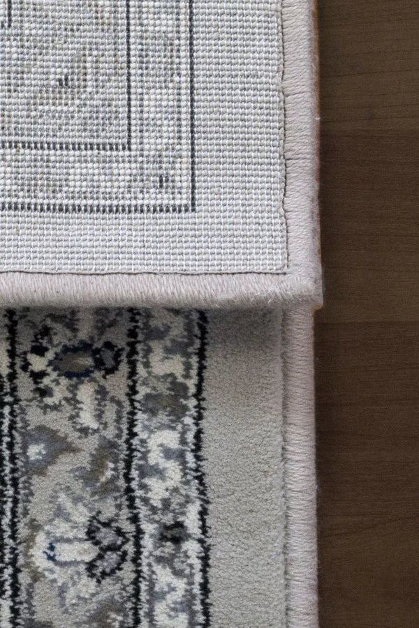 Dynamic Rugs Ancient Garden 57011 Soft Grey Cream Traditional Machine-Made Rug