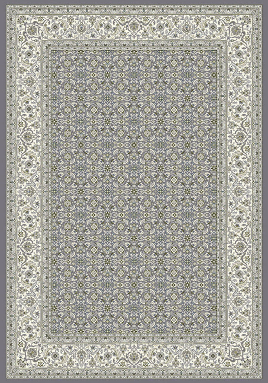 Dynamic Rugs Ancient Garden 57011 Soft Grey Cream Traditional Machine-Made Rug