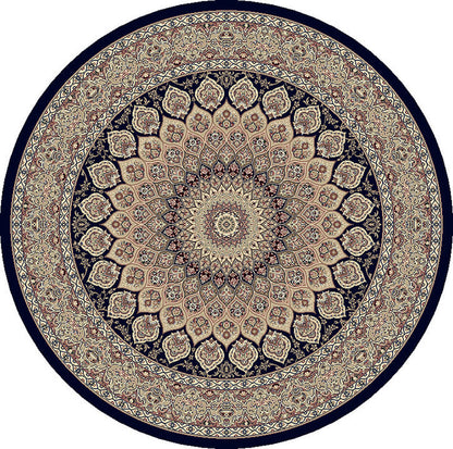 Dynamic Rugs Ancient Garden 57090 Navy Traditional Machine-Made Rug