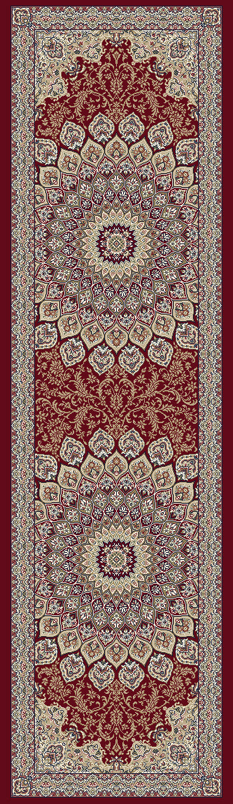Dynamic Rugs Ancient Garden 57090 Red Traditional Machine-Made Rug