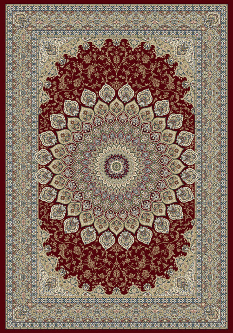 Dynamic Rugs Ancient Garden 57090 Red Traditional Machine-Made Rug