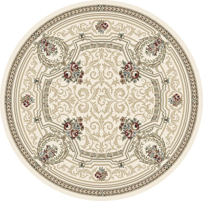 Dynamic Rugs Ancient Garden 57091 Ivory Traditional Machine-Made Rug