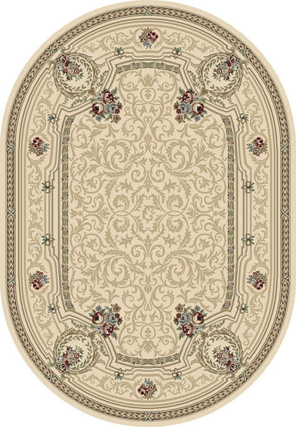 Dynamic Rugs Ancient Garden 57091 Ivory Traditional Machine-Made Rug