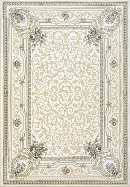 Dynamic Rugs Ancient Garden 57091 Ivory Traditional Machine-Made Rug
